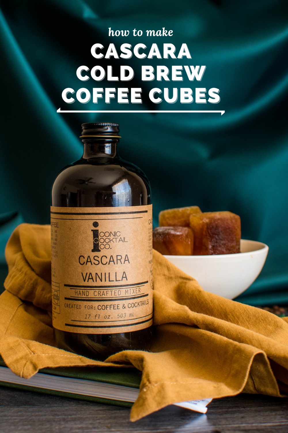 How to Make Cascara Vanilla Coffee Cubes