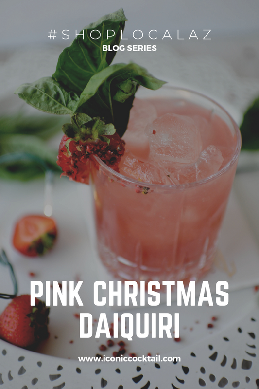 A Pink Christmas Cocktail with Prickly Pear Sour