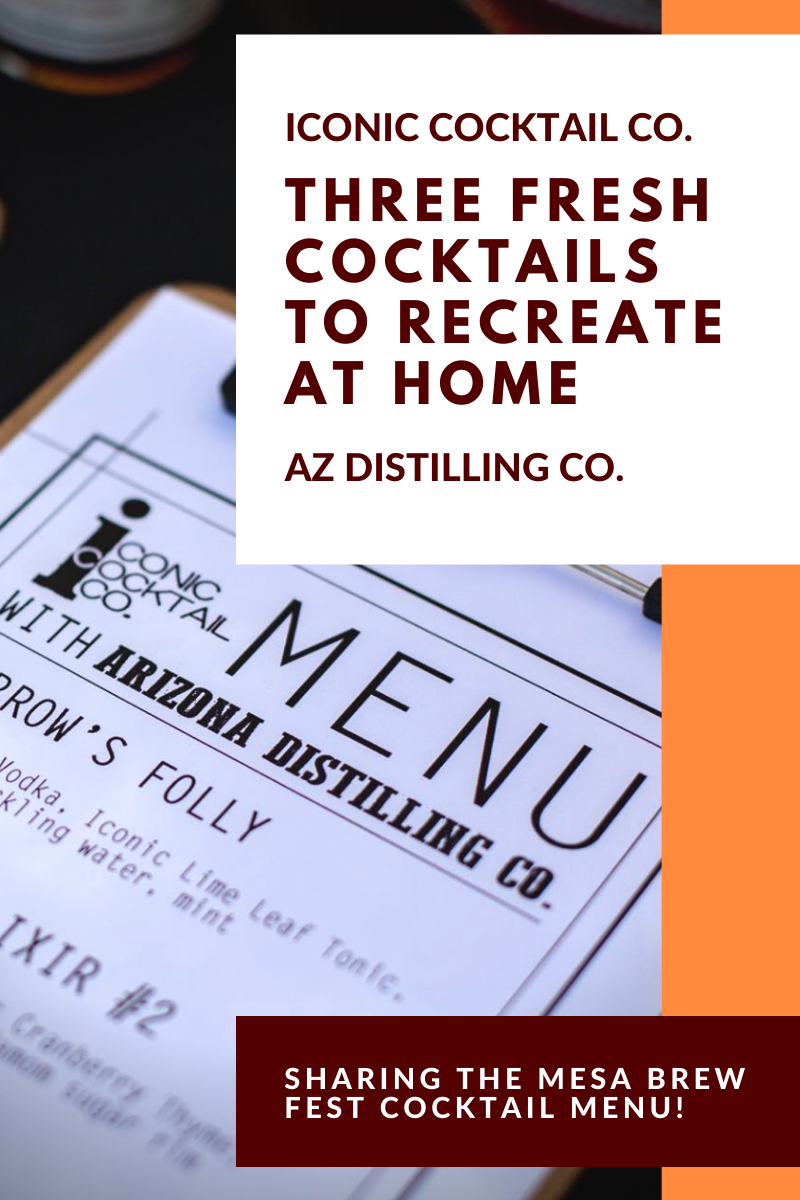 Three Fresh Cocktails to Make at Home with Iconic and AZ Distilling