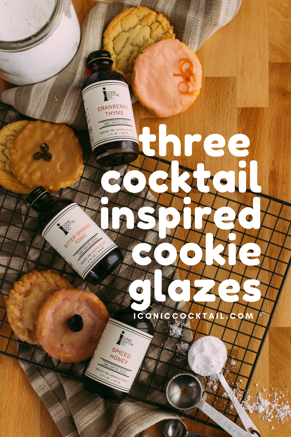 Incredibly Easy Cookie Glazes Inspired by Classic Cocktails
