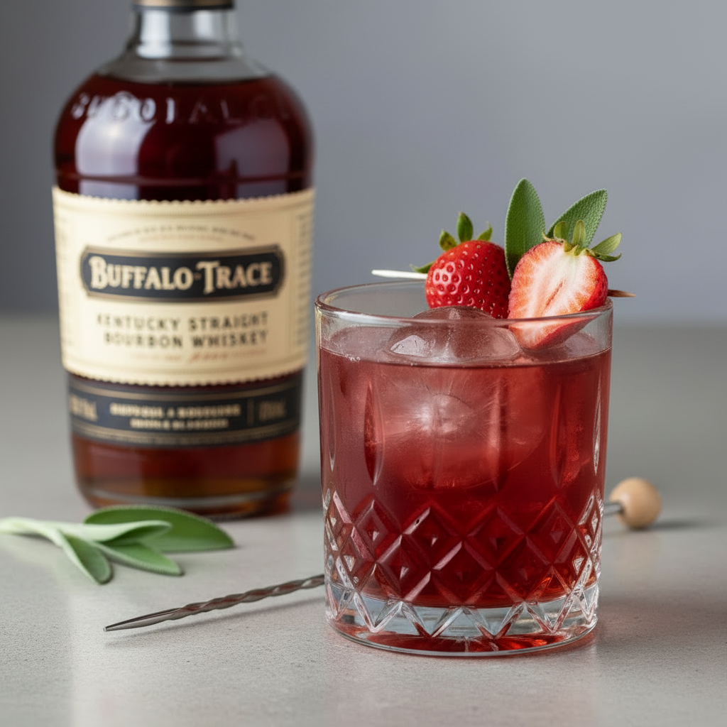 Brambler Old Fashioned with Buffalo Trace Bourbon