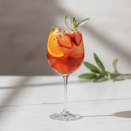 Iconic Aperol Spritz with Strawberry Sage