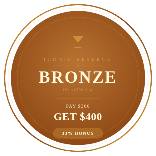 Iconic Reserve - Bronze $300