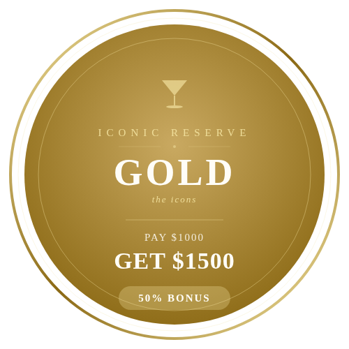 Iconic Reserve - Gold $1000