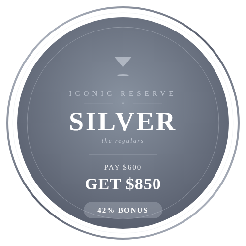 Iconic Reserve - Silver $600