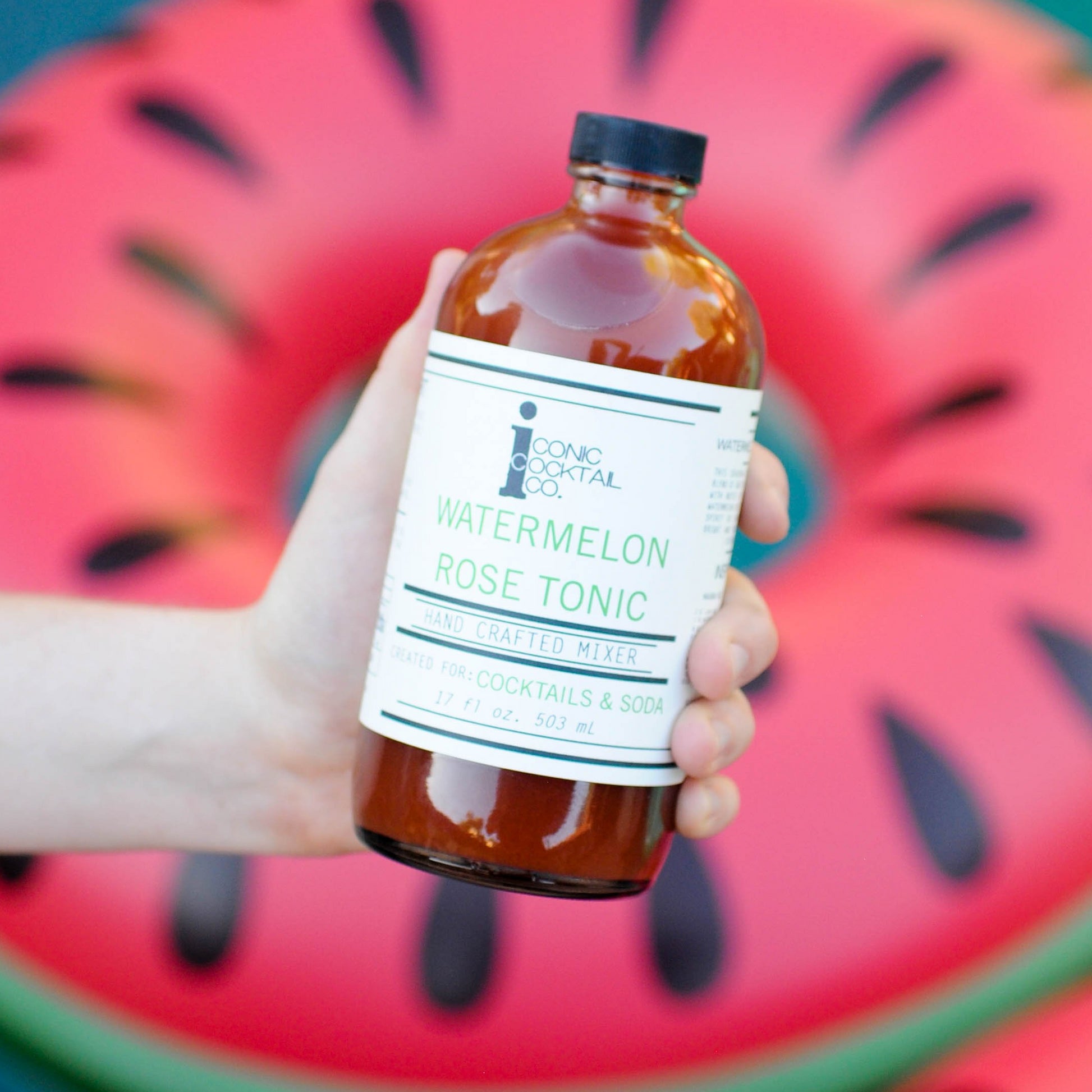 all natural watermelon organic rose cocktail mixer