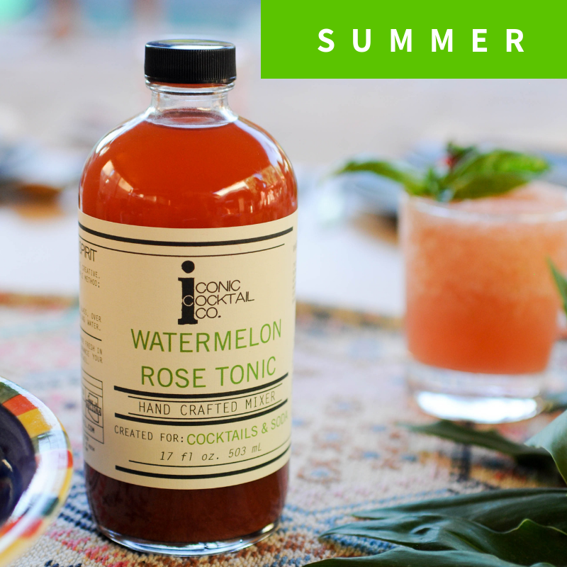 summer cocktail mixer watermelon simple syrup